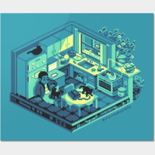 isometric room III Posters and Art